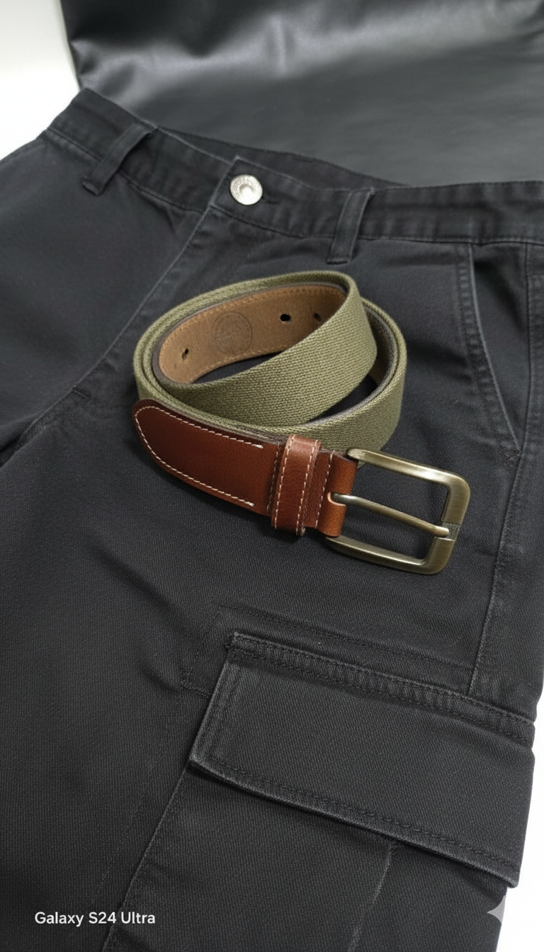 CANVAS & LEATHER BELT - Image 2