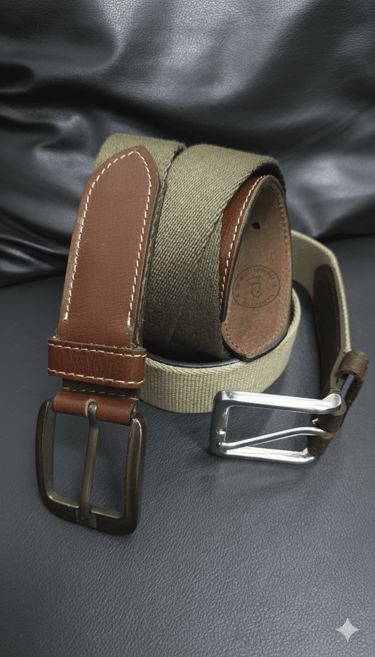 CANVAS & LEATHER BELT - Image 3
